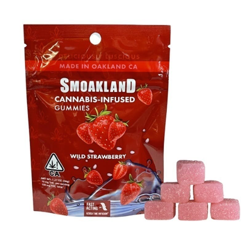 Smoakland - Smoakland | Wild Strawberry Gummies | 100mg | 10ct | 10mg/ea - 1
