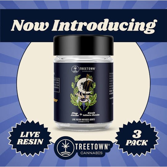 Treetown - *THC 42.7%* -Flap Jacks X Kush Mintz 3 Pack (Artist Series #1 Navy Blue) - 1