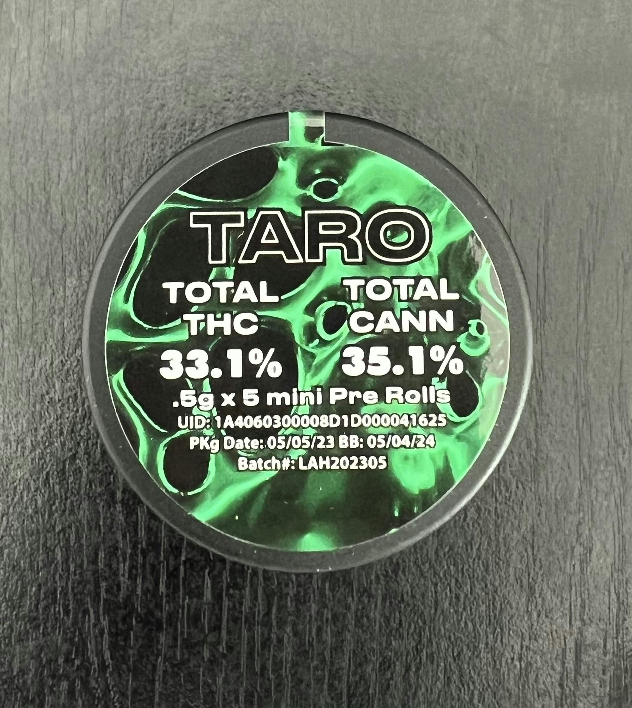 ELATE ENTERPRISES - TARO 5PACK PREROLLS - 1