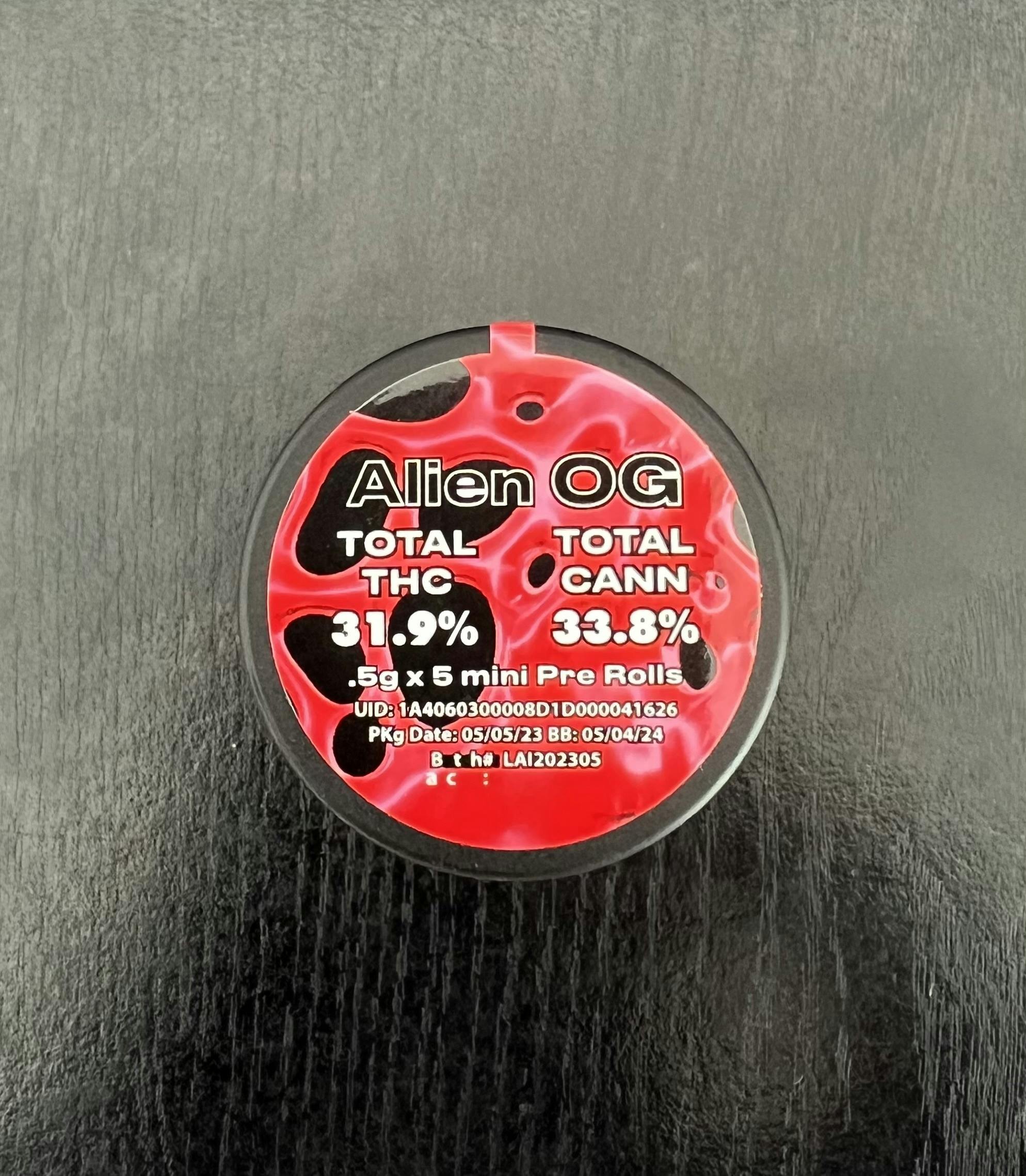 ELATE ENTERPRISES - ALIEN OG 5PACK PREROLLS - 1