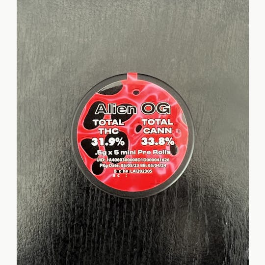 ELATE ENTERPRISES - ALIEN OG 5PACK PREROLLS - 1