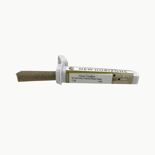 Indico - 1g Goat Cookie with .1g Funky Charms Rosin Pearl Pre Roll -New Horizons - 1