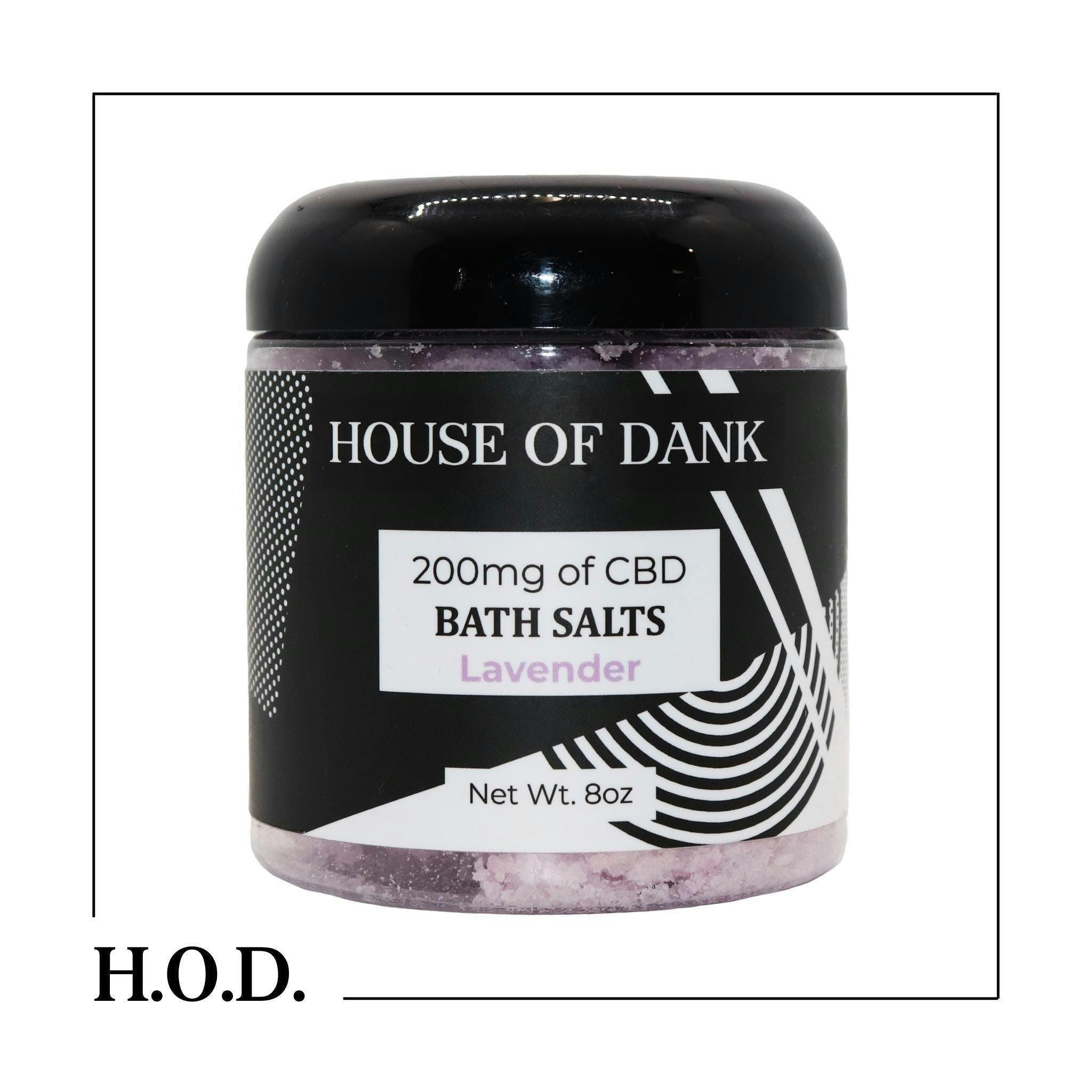 HOUSE OF DANK - H.O.D. CBD Lavender Bath Salts 200mg - 1