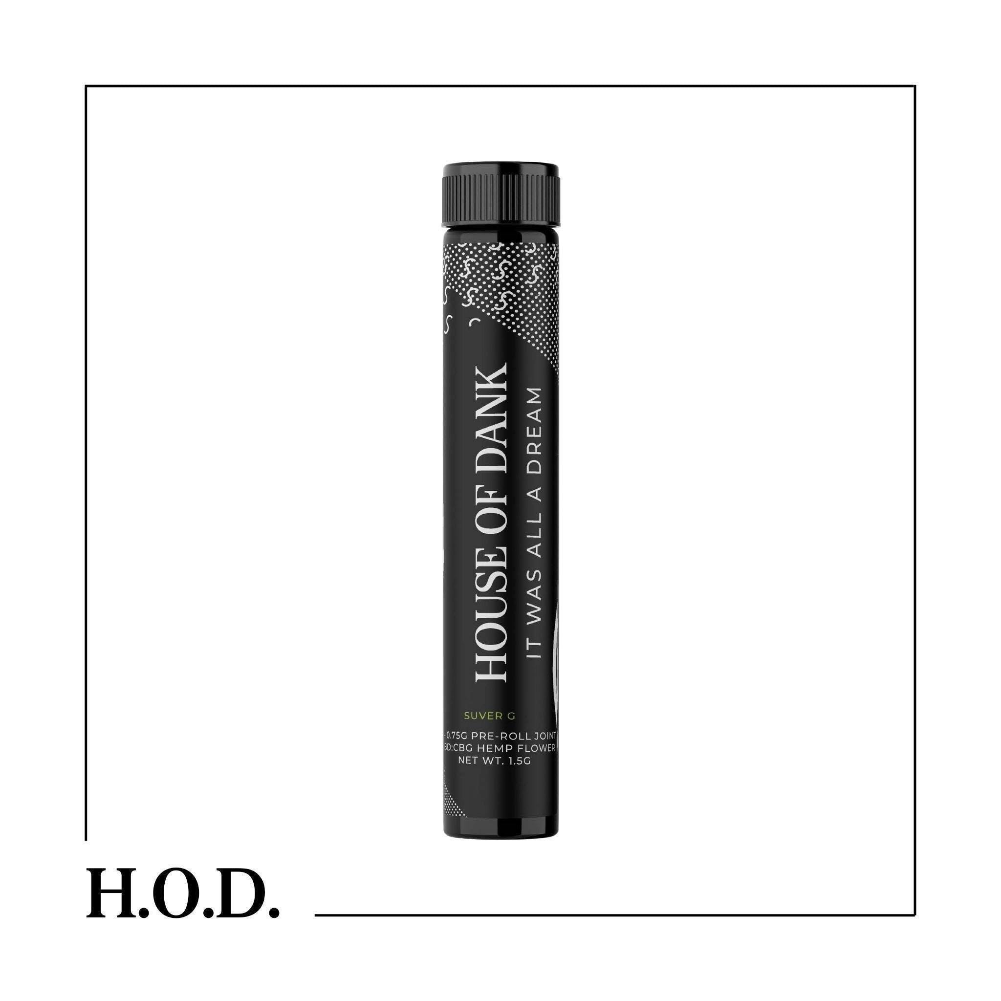 HOUSE OF DANK - H.O.D. CBD Suver Haze Pre-Roll .75g 2 Pack - 1
