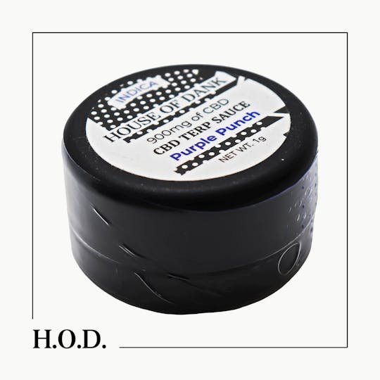 HOUSE OF DANK - H.O.D. CBD Purple Punch Dab 1g - 1