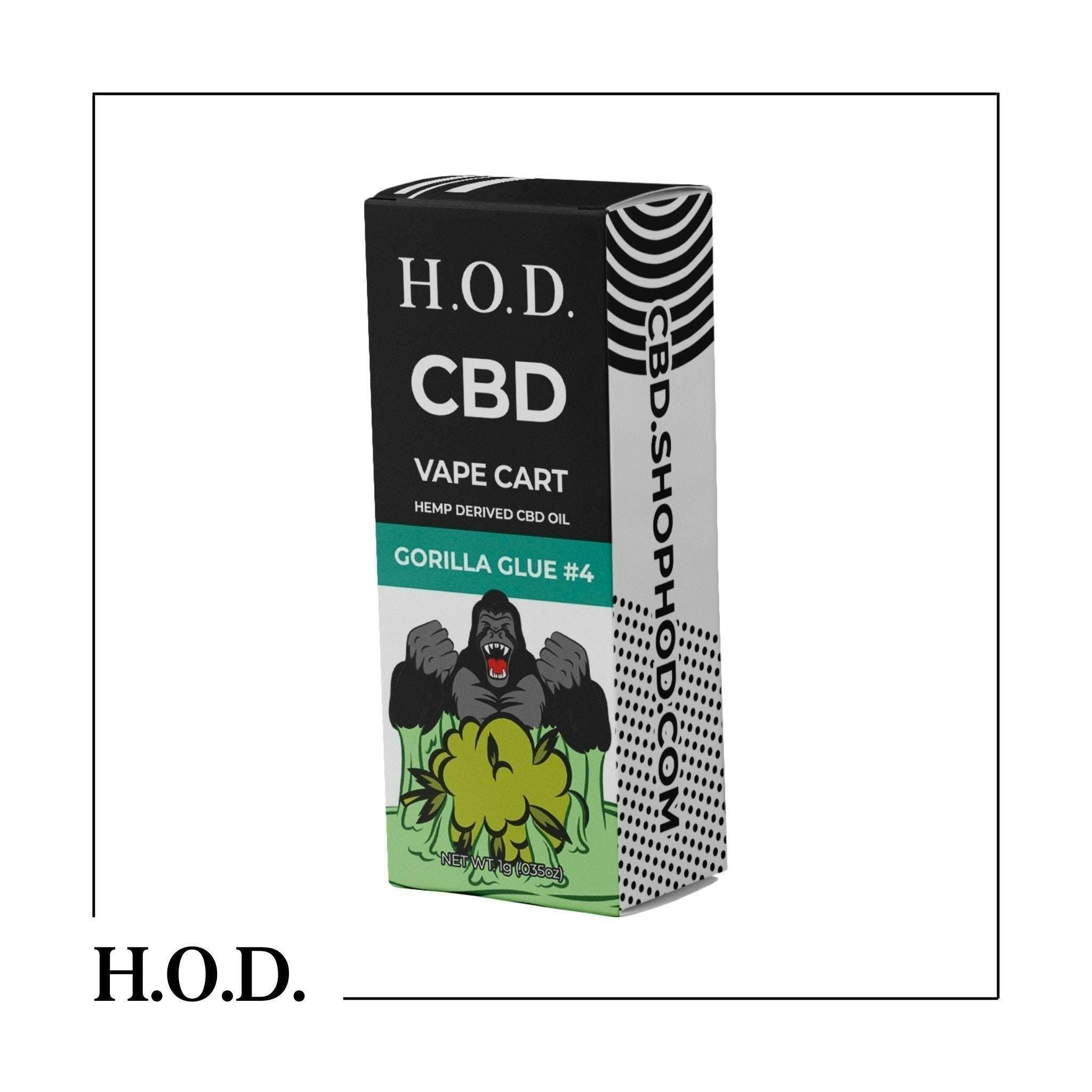 HOUSE OF DANK - H.O.D. CBD GG4 Cart 1g - 1