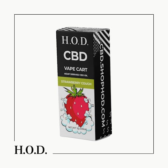 HOUSE OF DANK - H.O.D. CBD Strawberry Cough Cart 1g - 1