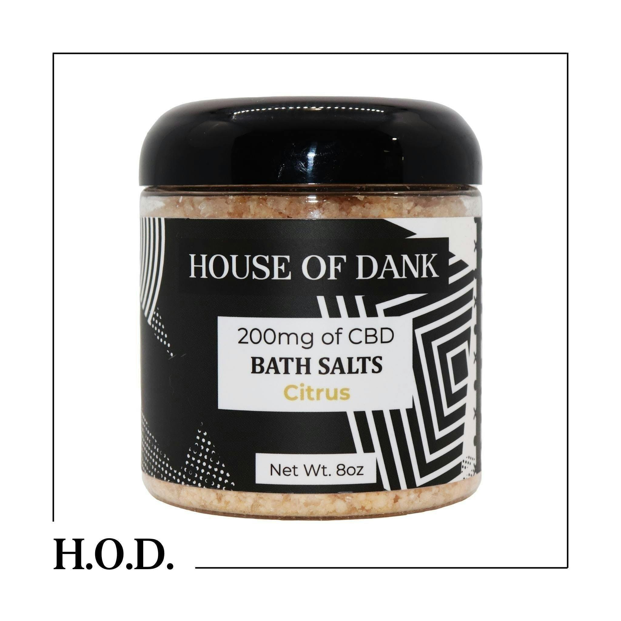 HOUSE OF DANK - H.O.D. CBD Citrus Bath Salts 200mg - 1