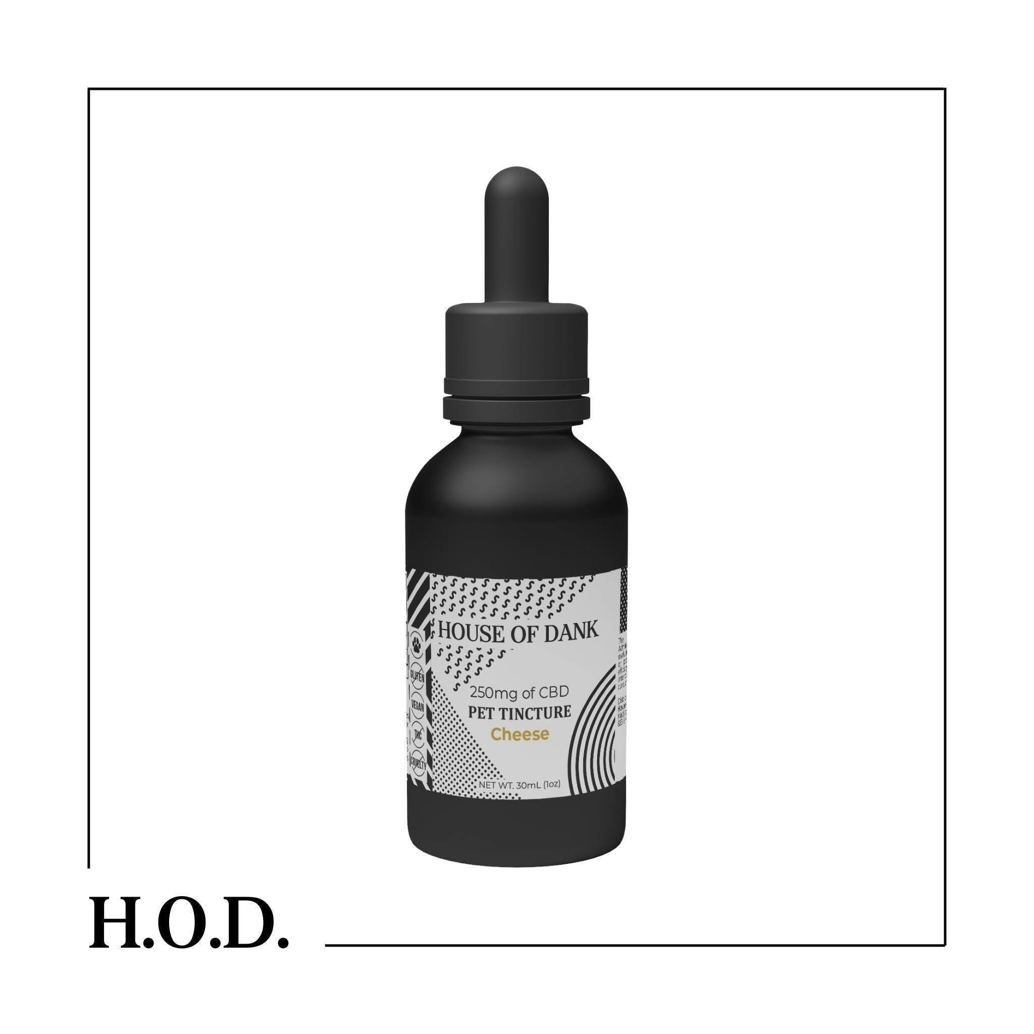 HOUSE OF DANK - H.O.D. CBD Cheese Pet Tincture 500mg - 1