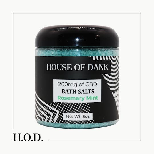 HOUSE OF DANK - H.O.D. CBD Rosemary Mint Bath Salts 200mg - 1