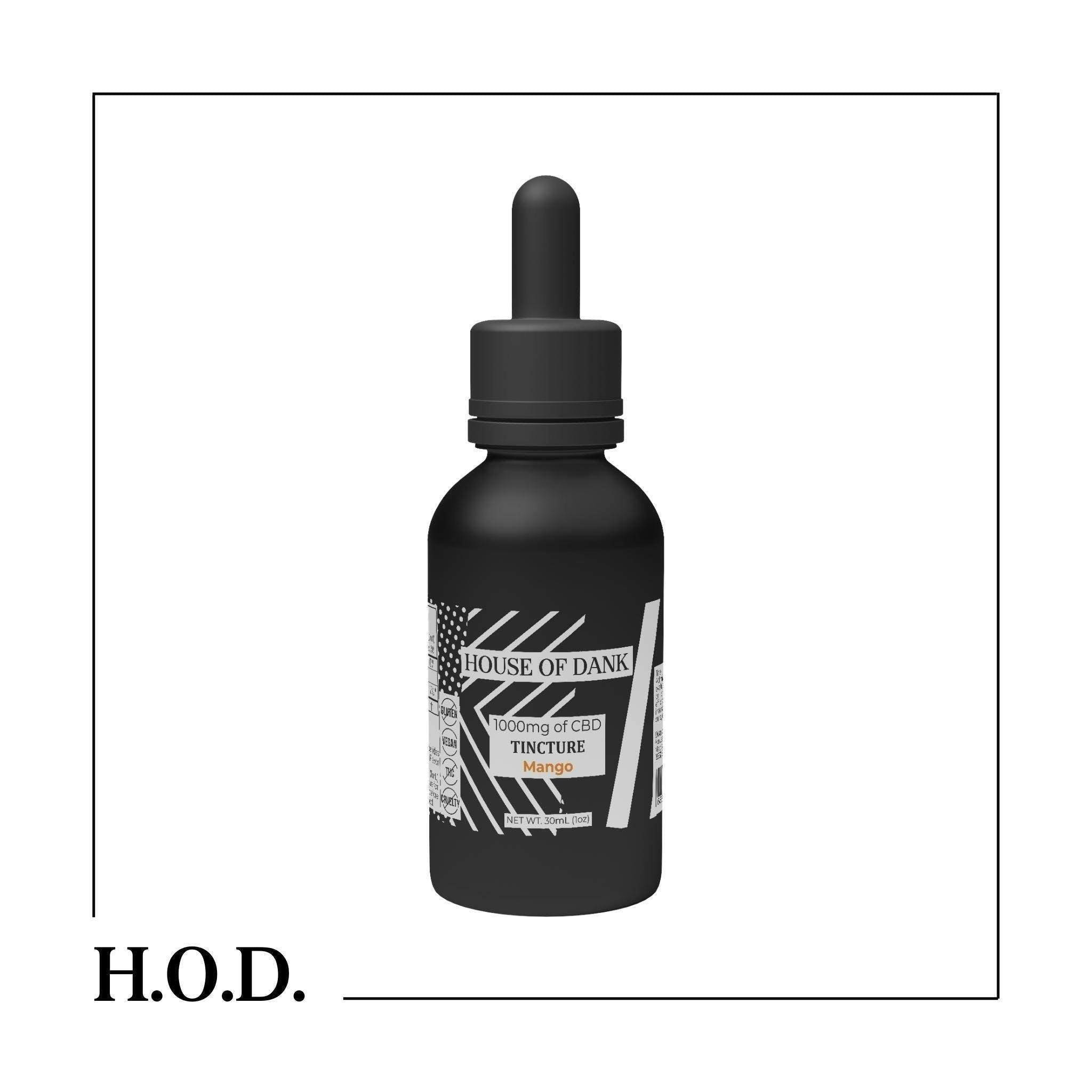 HOUSE OF DANK - H.O.D. CBD Mango Tincture 1000mg - 1