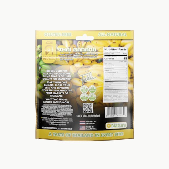 Dee Thai - Dee Thai x Fidels | Thai Banana | Gummies - 1
