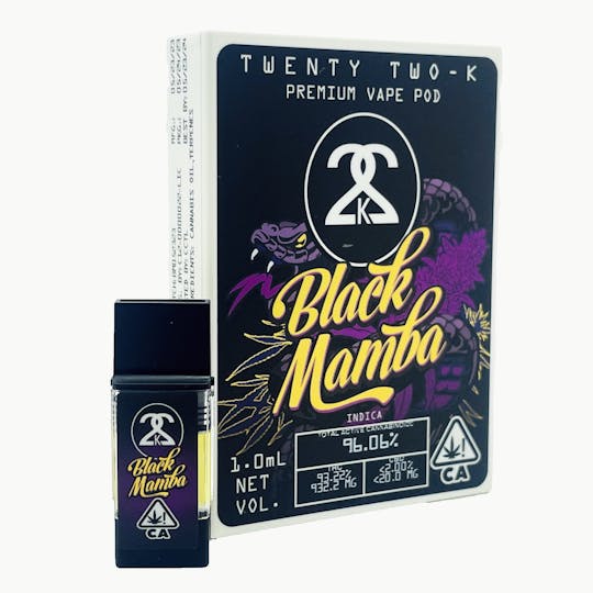 Twenty Two K / 22k - 22K - Black Mamba 1.0ml POD - 1