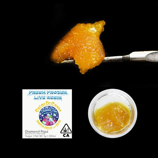 Crème De Canna - Diamond Popz Fresh Frozen Live Resin Sugar 1g - 1