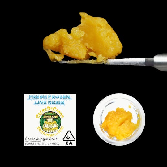 Crème De Canna - Garlic Jungle Cake Fresh Frozen Live Resin Badder 1g - 1