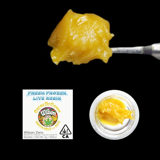 Crème De Canna - Wilson Zero Fresh Frozen Live Resin Badder 1g - 1