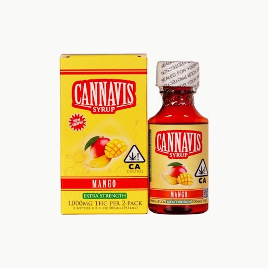 Cannavis - 1,000MG Mango Syrup Tincture Box (2pk) - 1