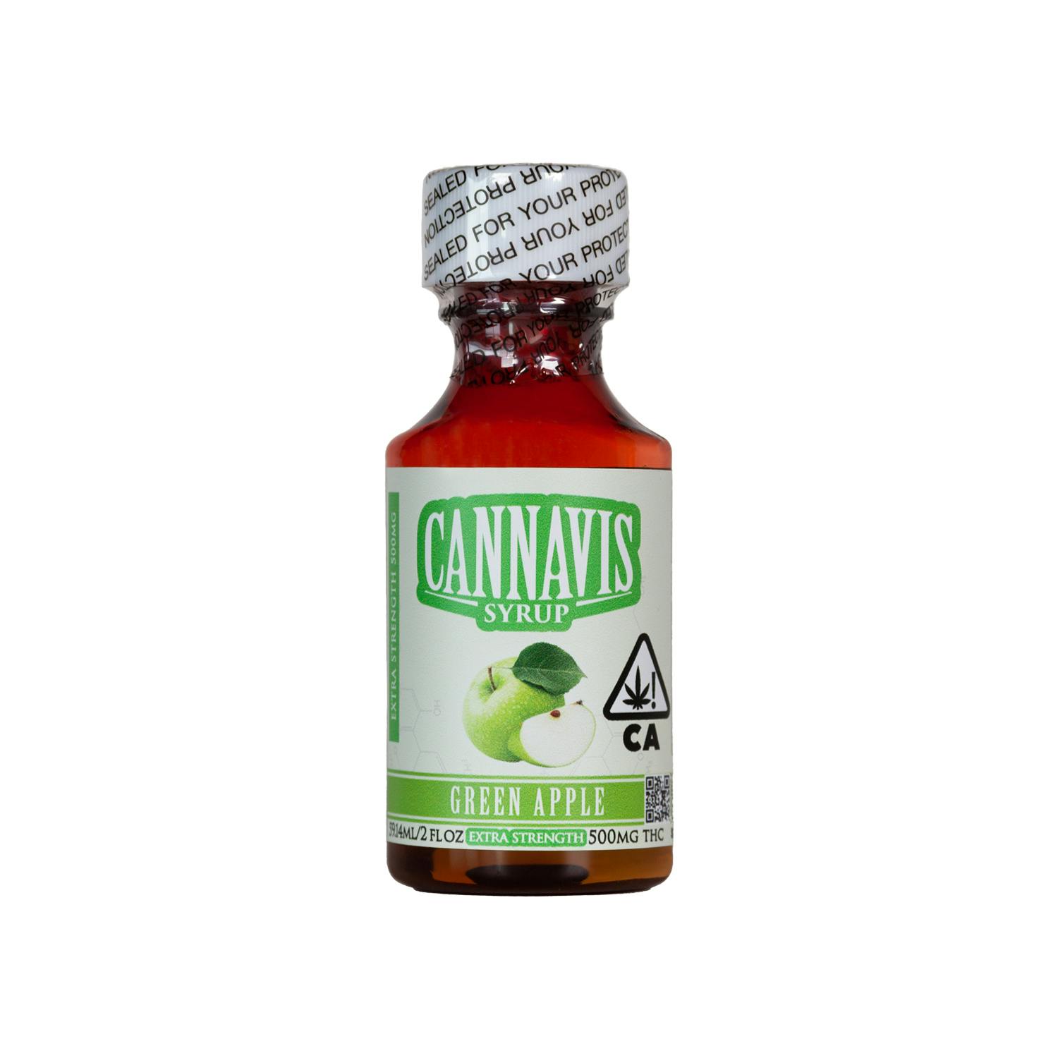 Cannavis - 500MG Green Apple Syrup Tincture [Single Bottle] - 1