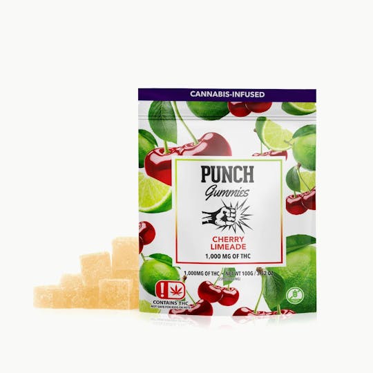 Punch Edibles & Extracts - Cherry Limeade Extreme Gummies 1,000mg (OK) - 1