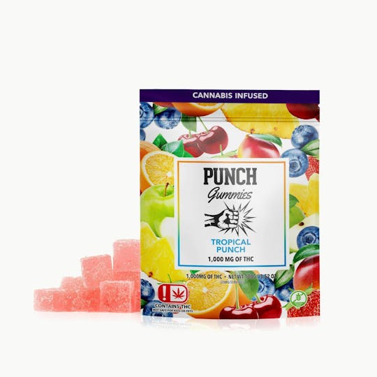 Punch Edibles & Extracts - Tropical Punch Extreme Gummies 1,000mg (OK) - 1