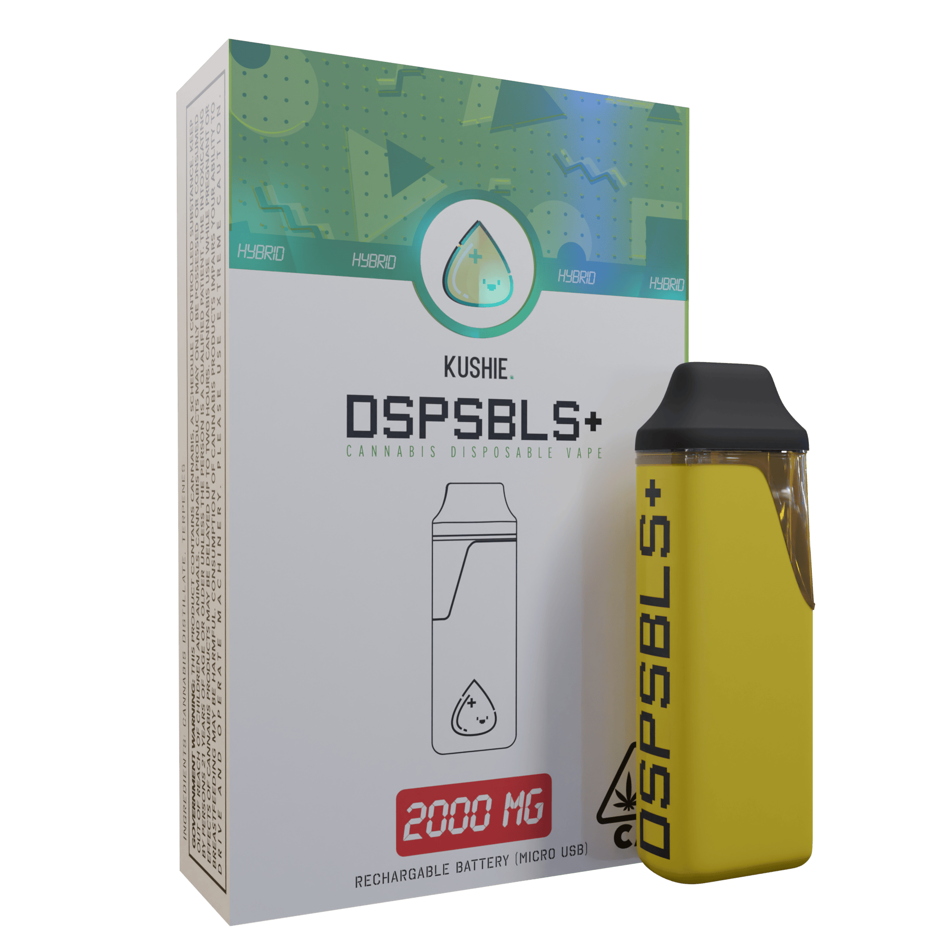 Kushie Brand - Hybrid | DSPSBLS+ Disposable | 1g - 1