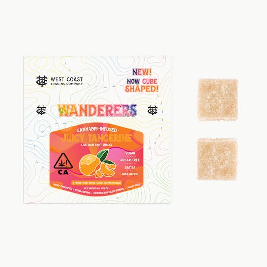 West Coast Trading Company - Wanderers Sugar-Free Vegan Gummies | Juicy Tangerine | 2ct - 1