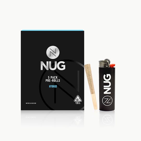 NUG - NUG Preroll 5pk w/Lighter - White Runtz - 1