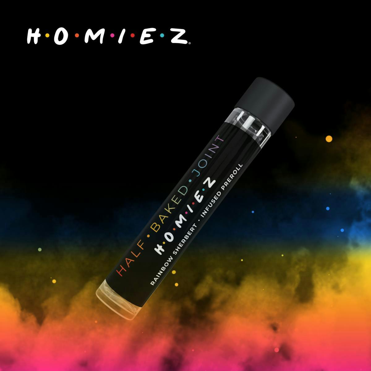 Dispo - Rainbow Sherbert • 1.5G Infused Pre-Roll • HOMIEZ • MED - 1
