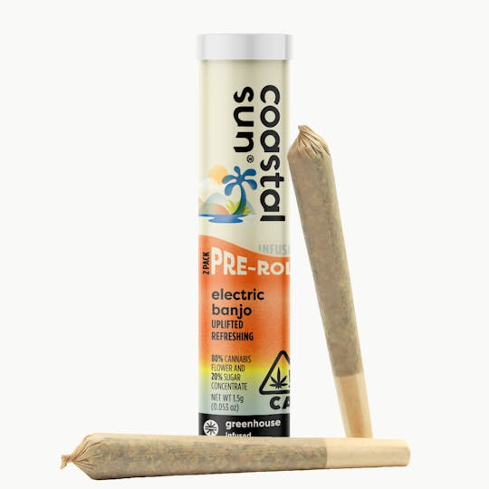 Coastal Sun - Electric Banjo Infused Greenhouse 0.75 Pre-Roll 2pk 1.5g - 1