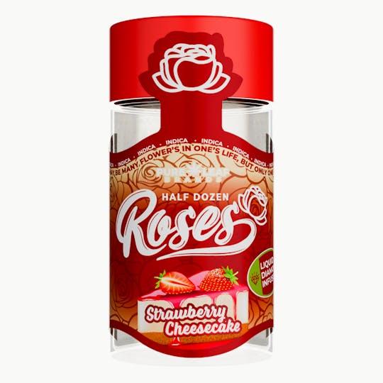 Roses - STRAWBERRY CHEESECAKE Roses 6 Pack Indica | Liquid Diamond Infused | 3.6G - 1