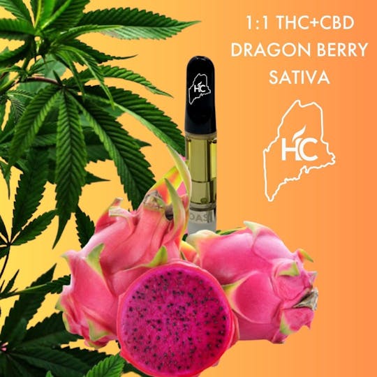 High Coast - High Coast 1G 1:1 THC+CBD Cartridge - Dragon Berry (Sativa) - 1