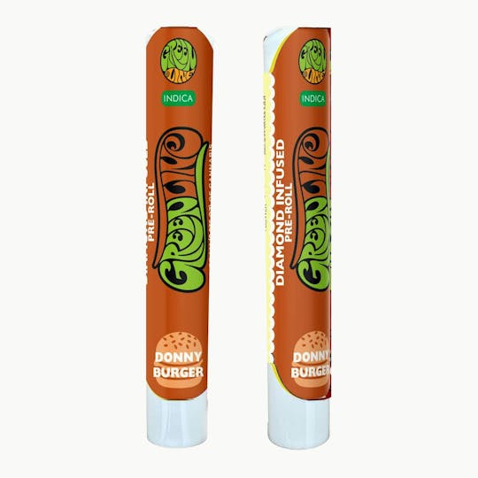Greenline - Donny Burger - Diamond Infused - Indoor Flower Pre-Roll - Indica - 1g - 1