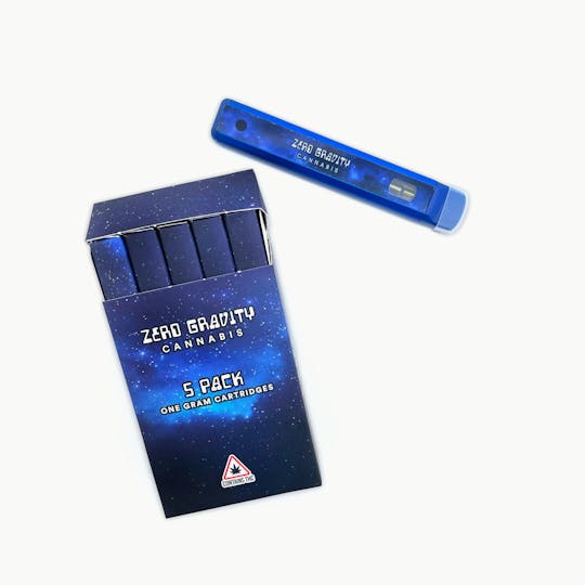 Zero Gravity Cannabis - 1g Disposable Distillate Carts 5 Pack - 1