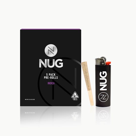 NUG - NUG Preroll 5pk w/Lighter - High Society - 1