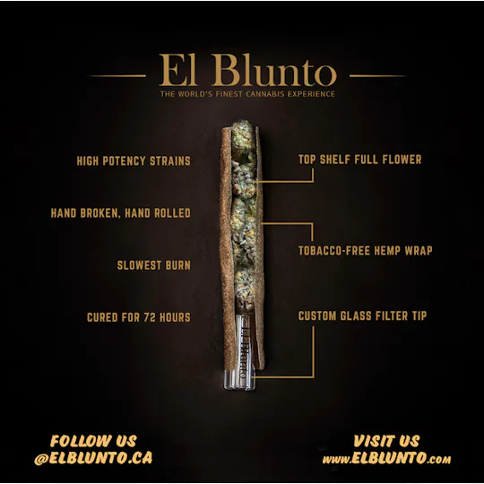 El Blunto by Albert Einstone's - El Bluntito x Uplift’N x Glacier - Blast Chiller - .85G - Diamond Infused - 1