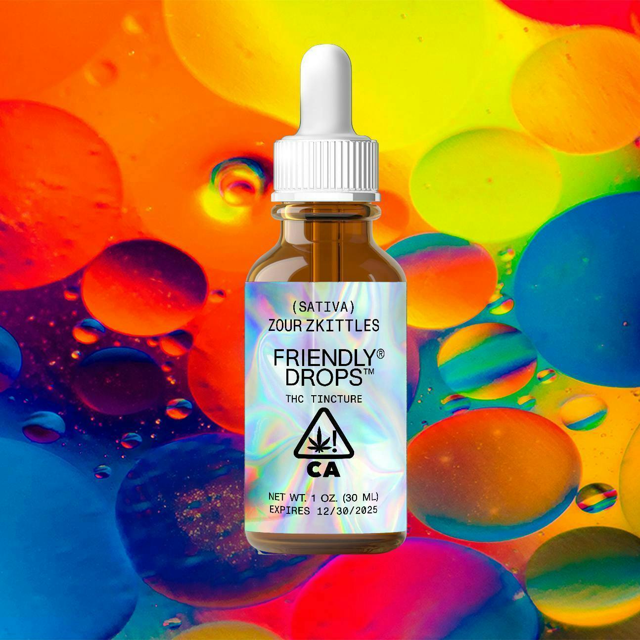 Friendly Brand - Friendly Brand | Friendly Drops | Zour Zkittles | Tinctures | 1000mg | 30ml - 1