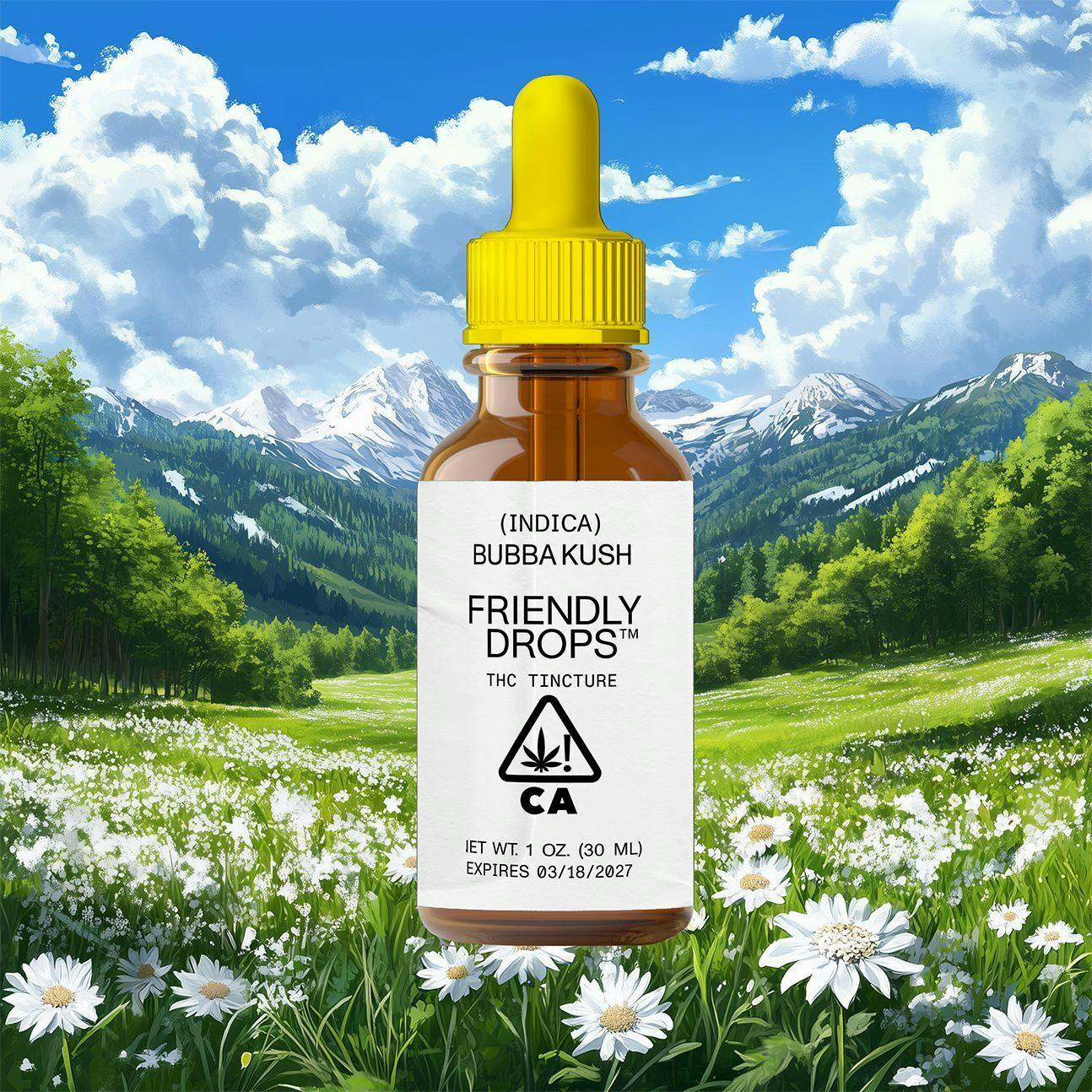 Friendly Brand - Friendly Brand | Friendly Drops | Bubba Kush | Tinctures | 1000mg | 30ml - 1
