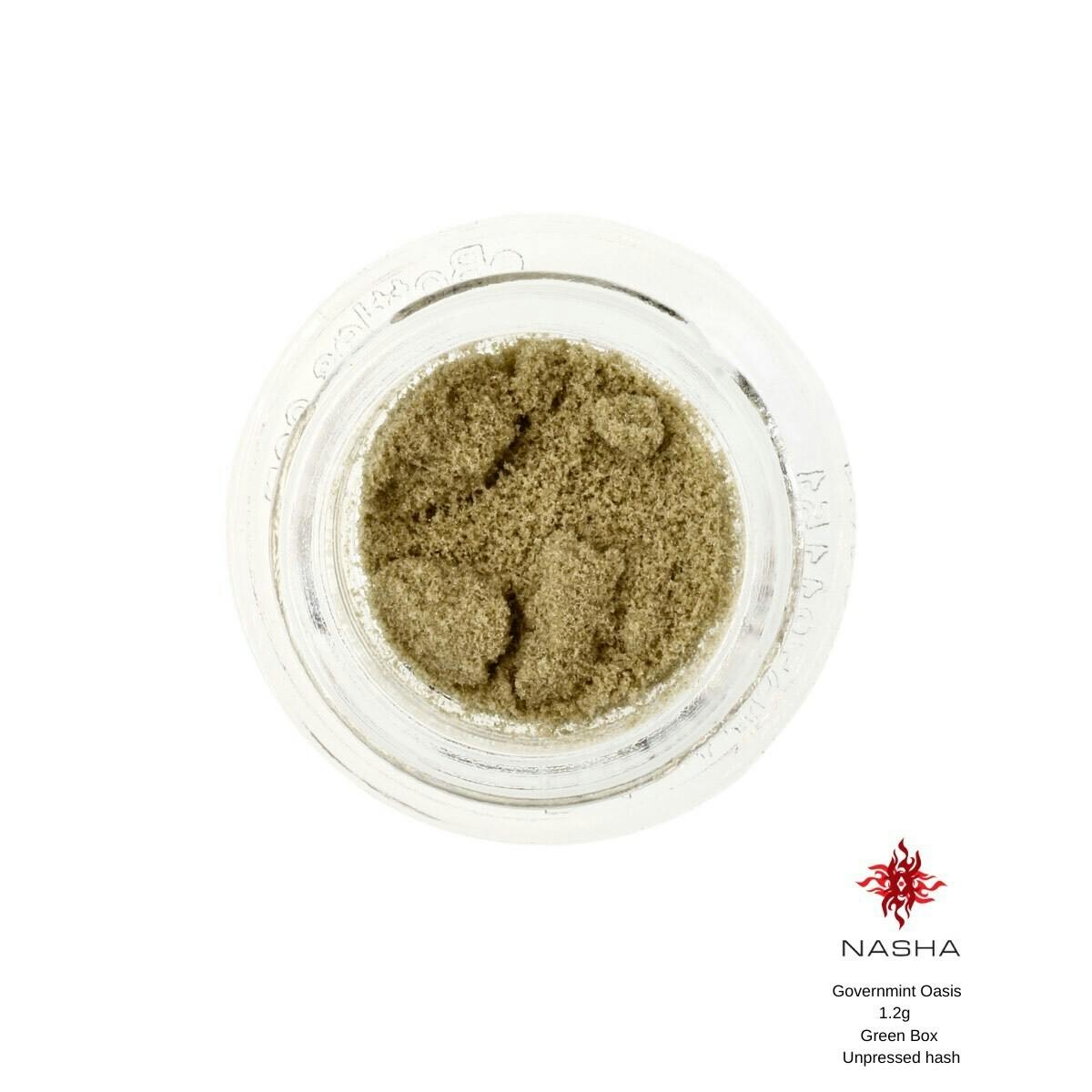 NASHA - Governmint Oasis 1.2g Green Unpressed Hash (Whitethorn Valley) - 1
