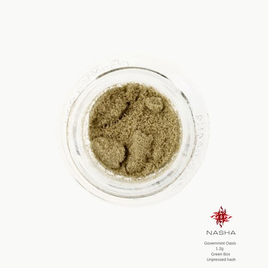 NASHA - Governmint Oasis 1.2g Green Unpressed Hash (Whitethorn Valley) - 1