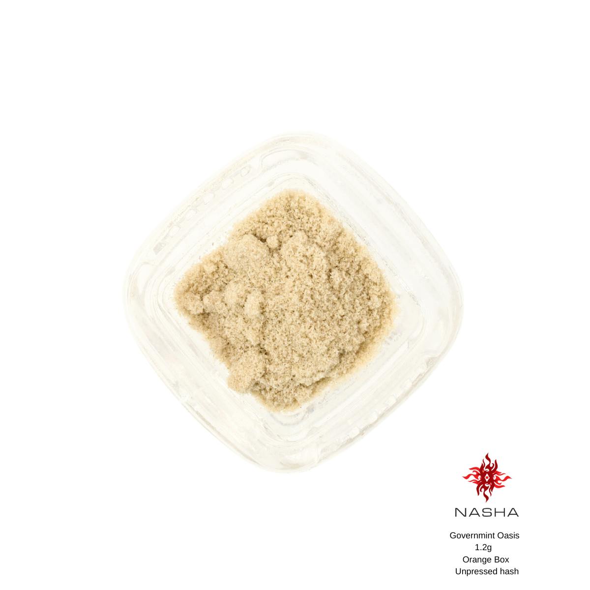 NASHA - Governmint Oasis 1.2g Orange Unpressed Hash (Whitethorn Valley) - 1