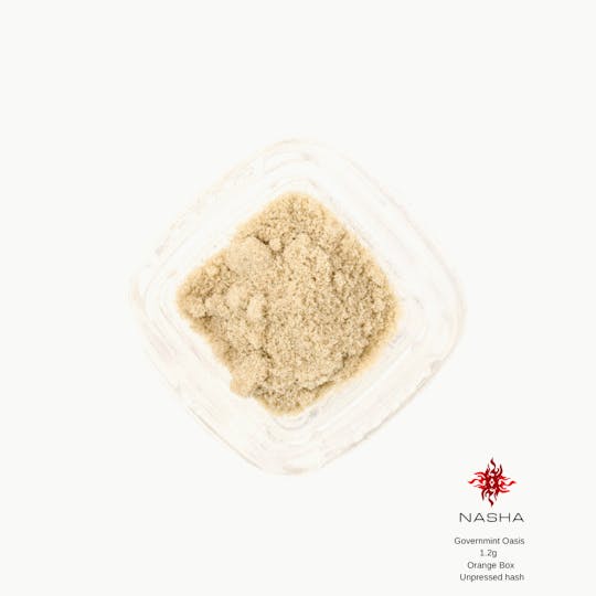 NASHA - Governmint Oasis 1.2g Orange Unpressed Hash (Whitethorn Valley) - 1
