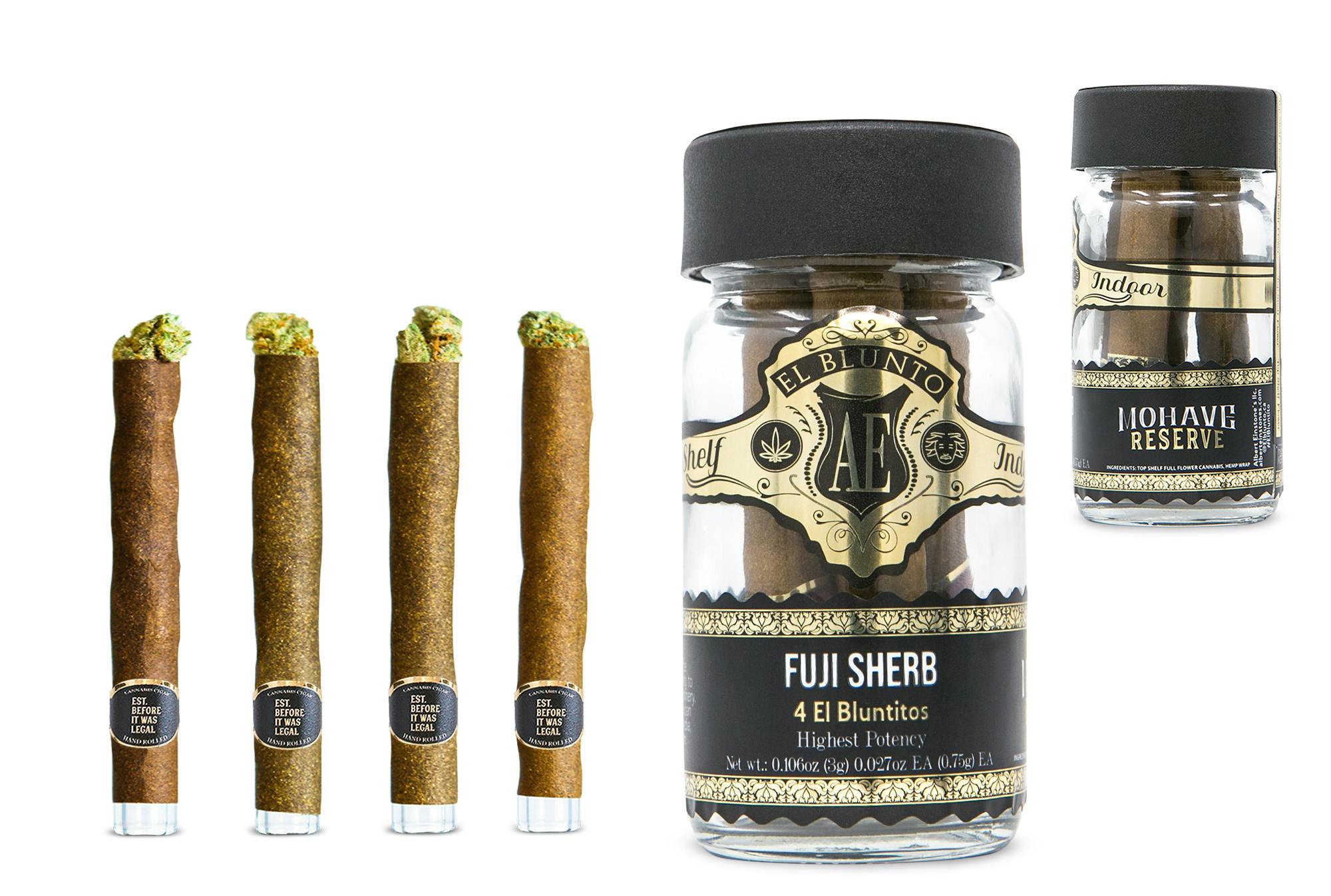 El Blunto by Albert Einstone's - El Bluntito x Mohave Reserve - 4-Pack - Fuji Sherb - 4 x .75G [Mini Blunt] - 1