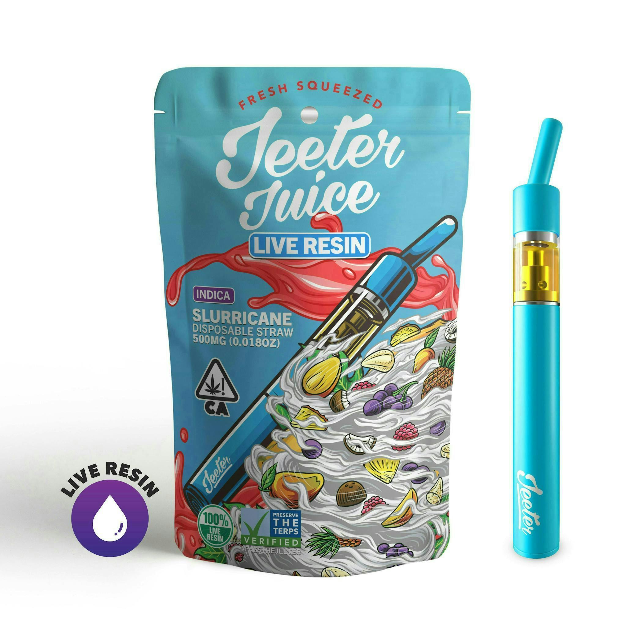 Jeeter - Jeeter | Slurricane | Live Resin Straw Disposable | 0.5g - 1