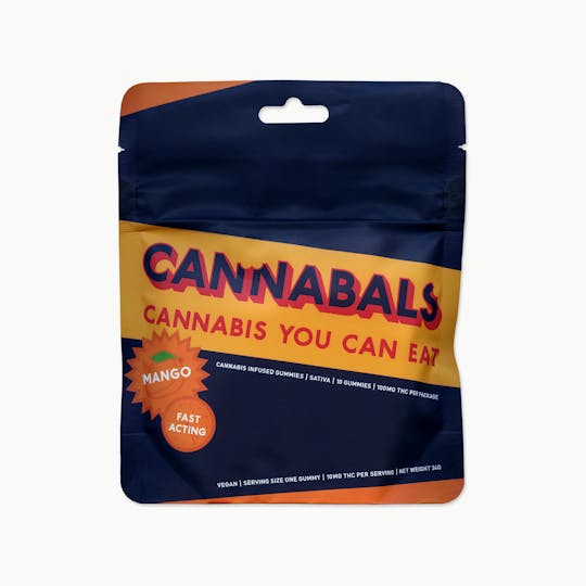 Cannabals - Mango - Fast-Acting Gummies - 100mg THC - 1