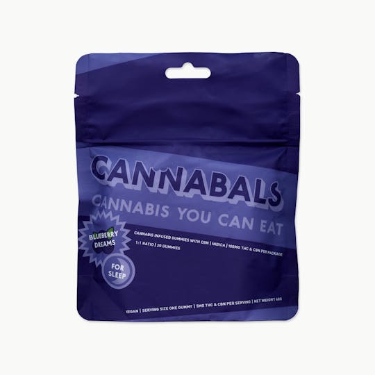 Cannabals - Blueberry Dreams - Fast-Acting Sleep Gummies - 100mg THC/CBN - 1