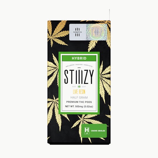 STIIIZY - Vape Cartridge - CREME BRULEE .5G Live Resin Pod - STIIIZY - 1