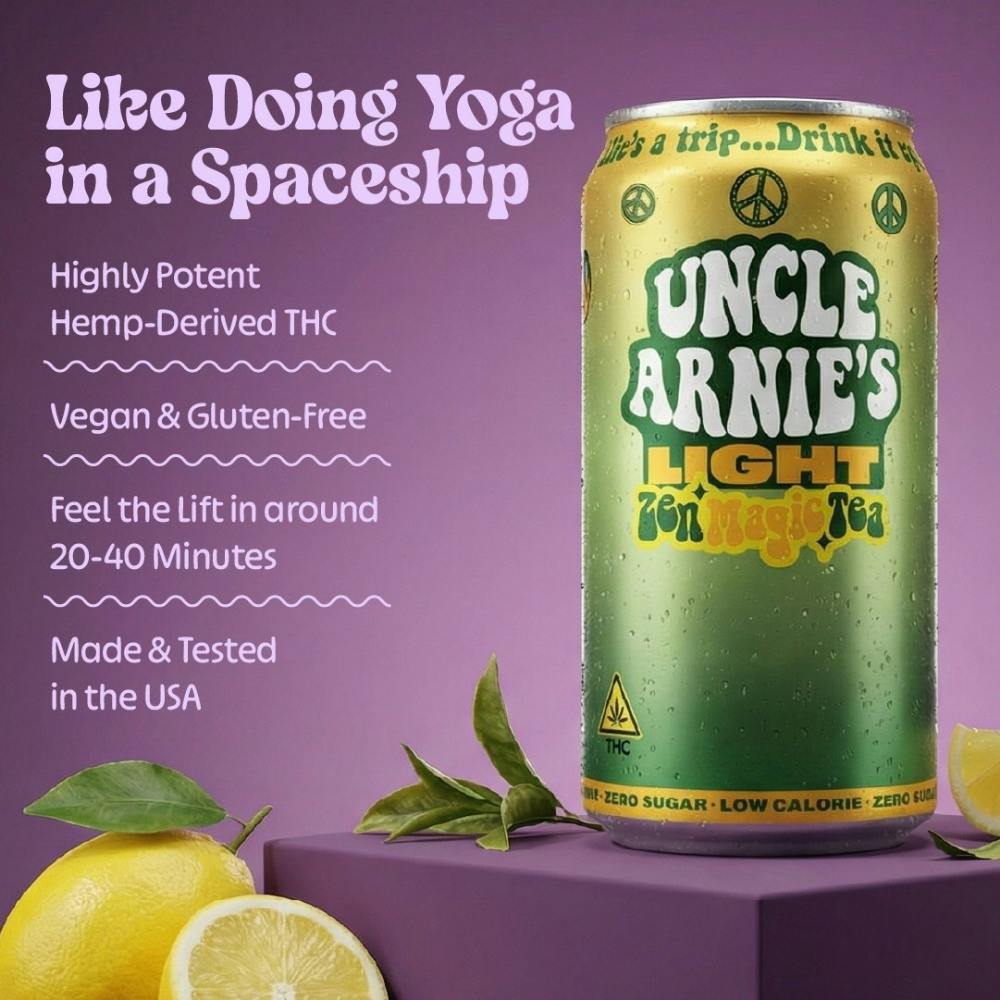 Uncle Arnies - Uncle Arnie's | Zen Green Tea | Non-Carbonated | 10mg | 7.5oz - 1