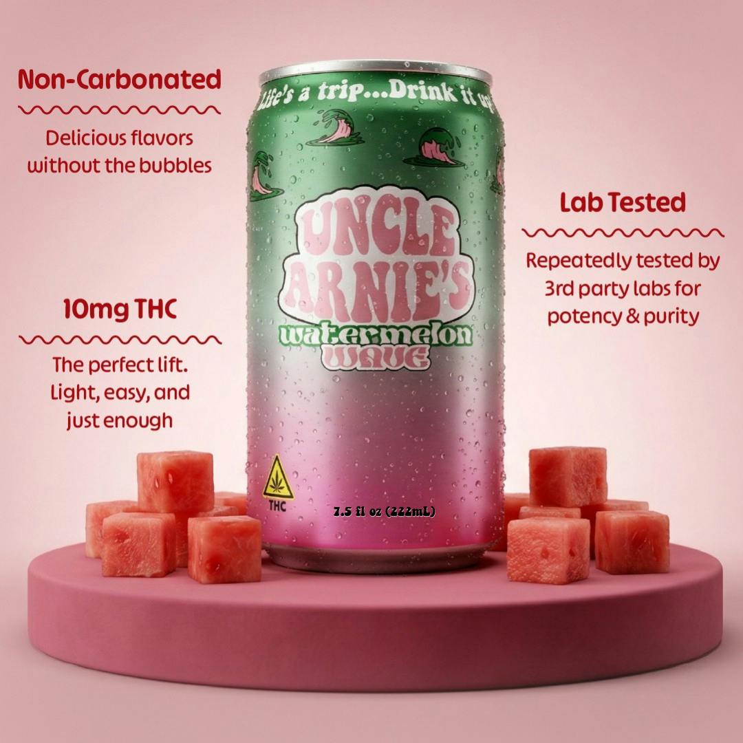 Uncle Arnies - Uncle Arnie's | Watermelon Wave | Non-Carbonated | 10mg | 7.5oz - 1