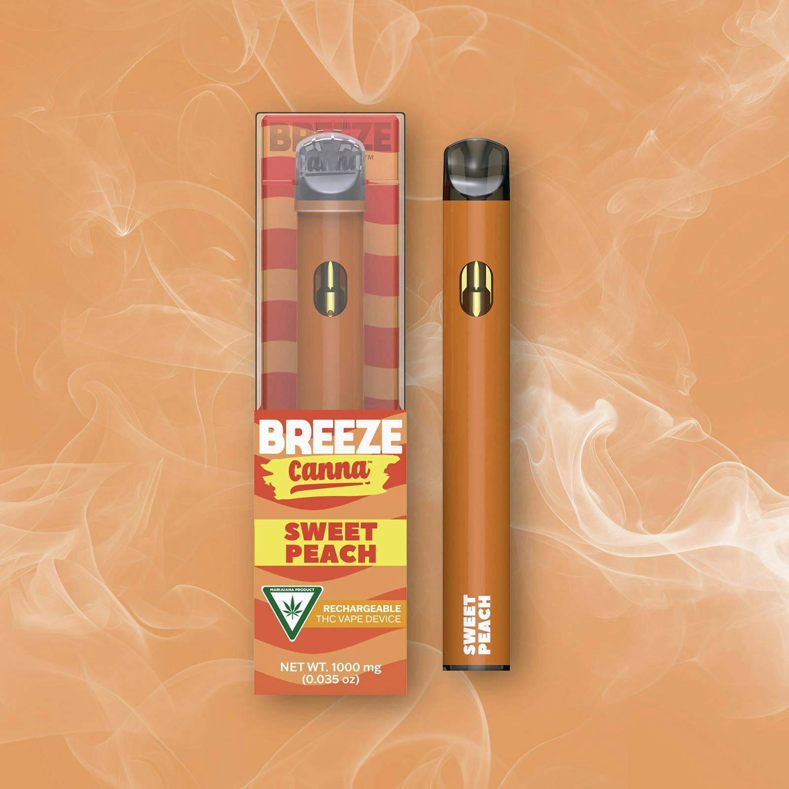 Breeze Canna - BREEZE Canna | Sweet Peach | Classic PLUS Disposable | 1g - 1