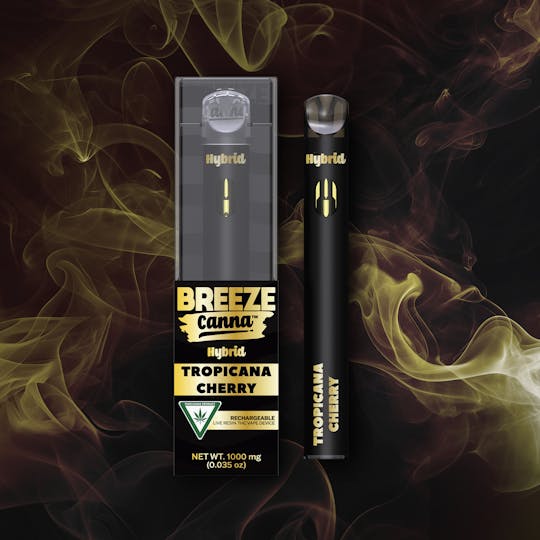 Breeze Canna - Tropicana Cherry - Hybrid Live Resin 1g PLUS Vape Device — BREEZE Canna - 1